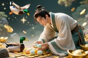 男人梦见捡鸭蛋的预兆，财富、机遇与潜在责任的象征