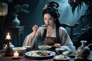 幽冥之宴，梦见吃阴间饭的深层心理预示与女性内在觉醒