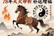 78年属马天上火命解析，五行缺什么？如何补运增福？