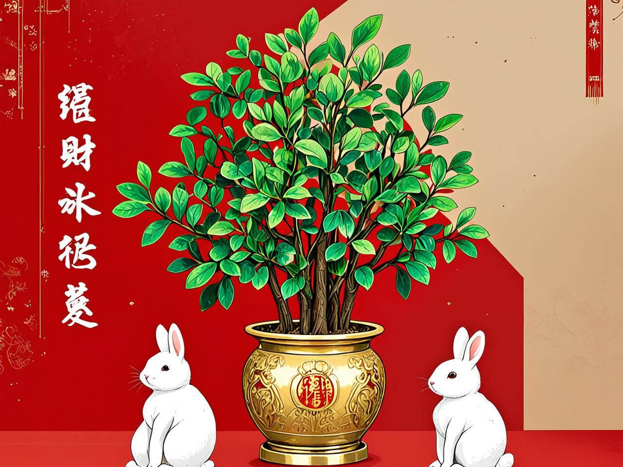 兔的招财植物第一名，金钱树，为属兔者开启财富与吉祥之门