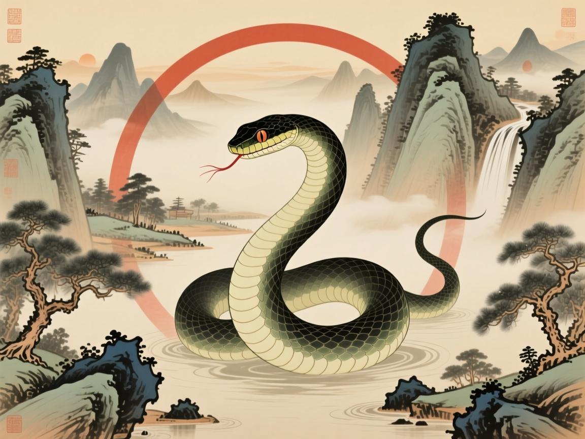 属蛇最忌三种山水画，风水格局中的禁忌与化解之道