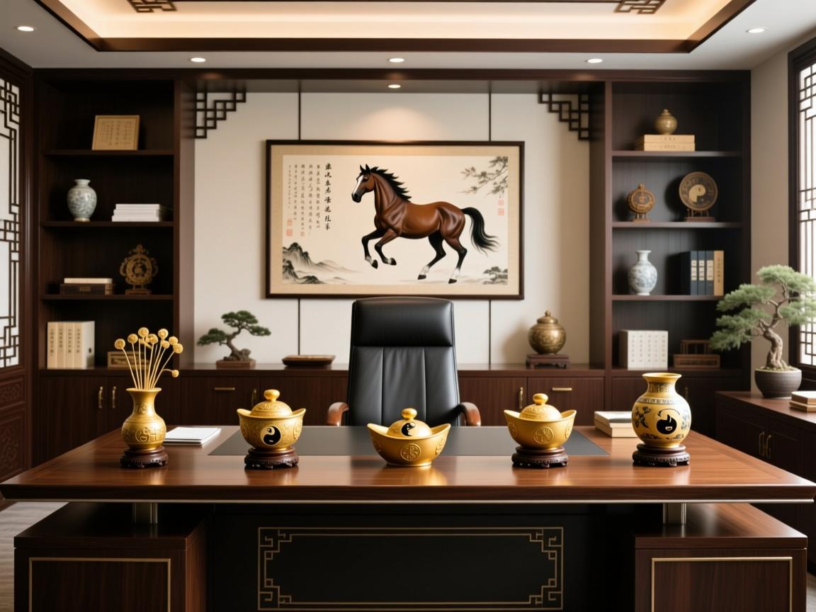 属马办公室放三物最旺，风水布局助事业腾飞