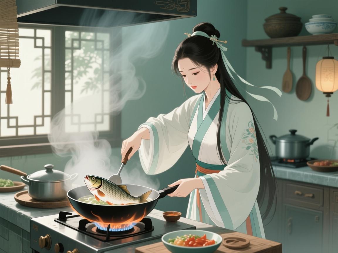 梦见自己下厨做鱼 梦见自己下厨做鱼