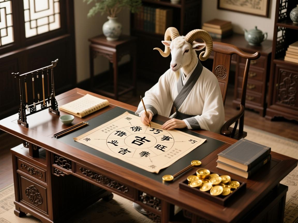 属羊者办公桌朝向指南，巧借吉位，催旺事业与财运