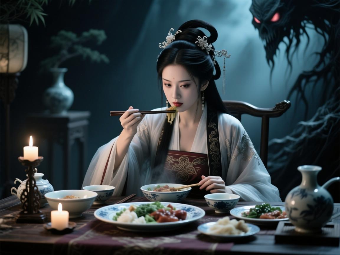 幽冥之宴,梦见吃阴间饭的深层心理预示与女性内在觉醒 幽冥之宴,梦见吃阴间饭的深层心理预示与女性内在觉醒