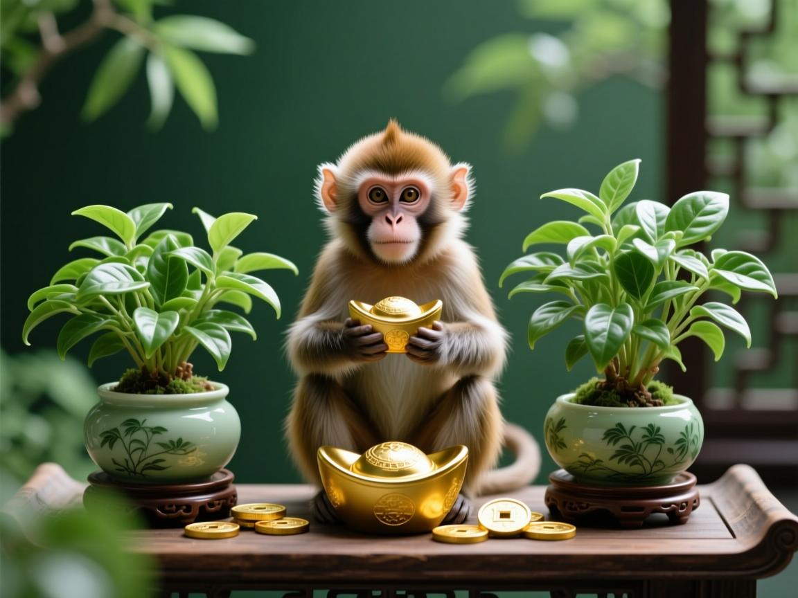 灵猴献瑞，绿意生财，属猴人最旺运的三种绿植指南