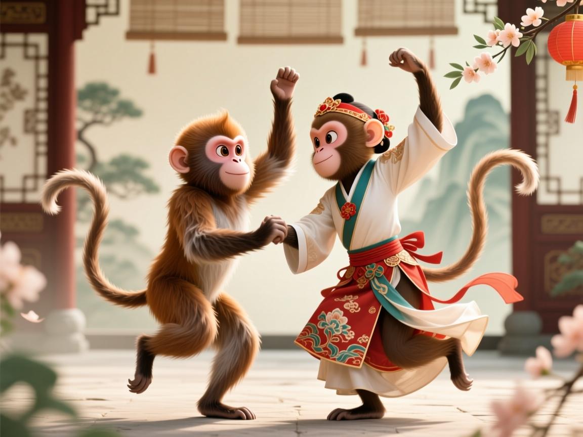 双猴共舞，聪慧满堂，解析夫妻二人都属猴的婚配奥秘