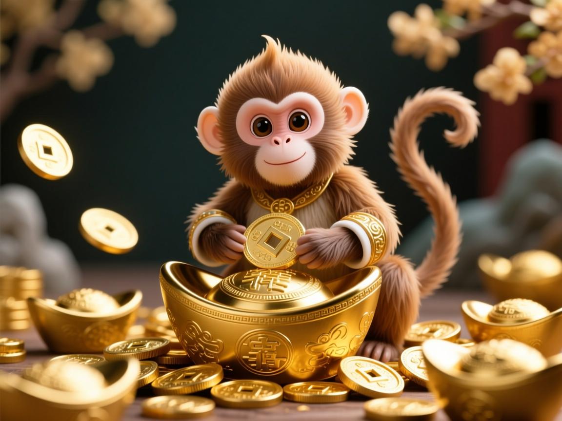 属猴聚财旺运图片大全,开启你的财富与好运视觉盛宴 属猴聚财旺运图片大全,开启你的财富与好运视觉盛宴