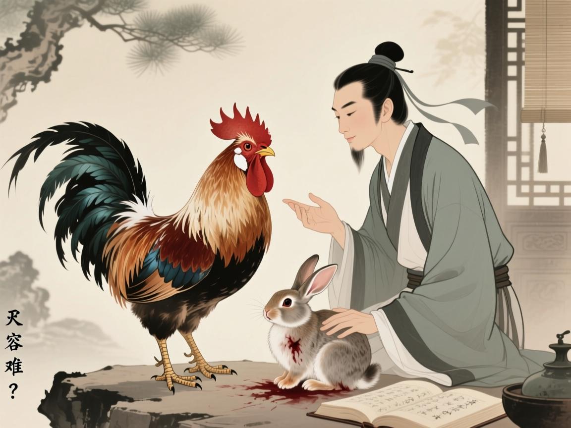 生肖相冲，情谊难容？论属鸡与属兔相处的受伤哲学