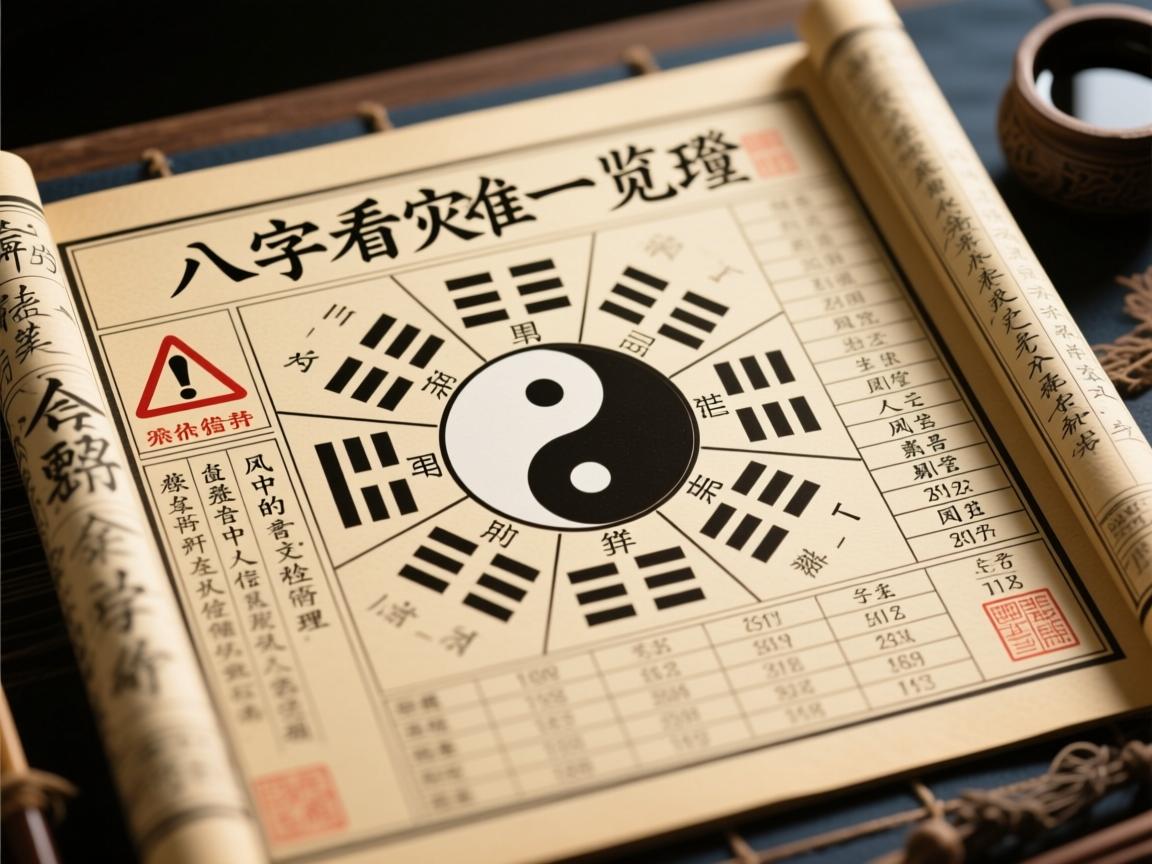 八字看灾难一览表,命理中的警示信号与人生风险管理 八字看灾难一览表,命理中的警示信号与人生风险管理