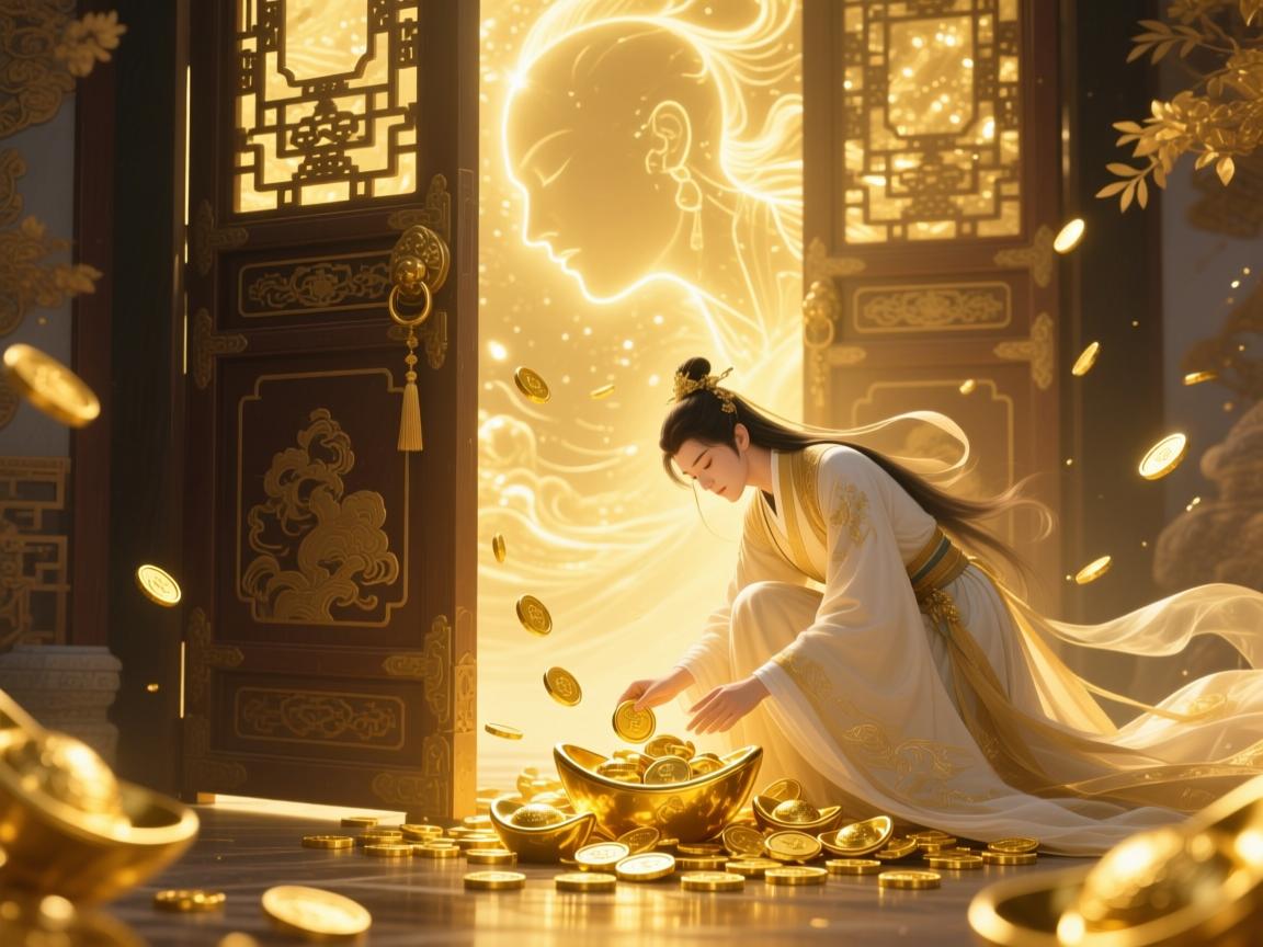 梦境中的金辉，梦见捡到黄金，是财富敲门还是心灵启示？