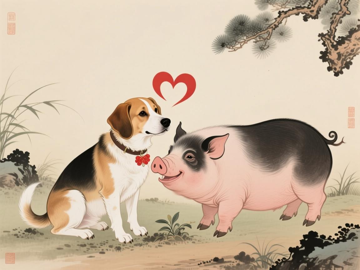 戌狗与亥猪的姻缘配，踏实耕耘，安乐相守的婚姻之道