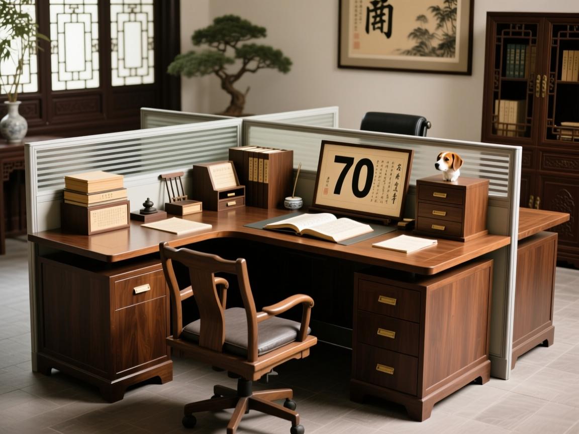 70年狗办公桌座位图，一方工位的风水流转与时代印记