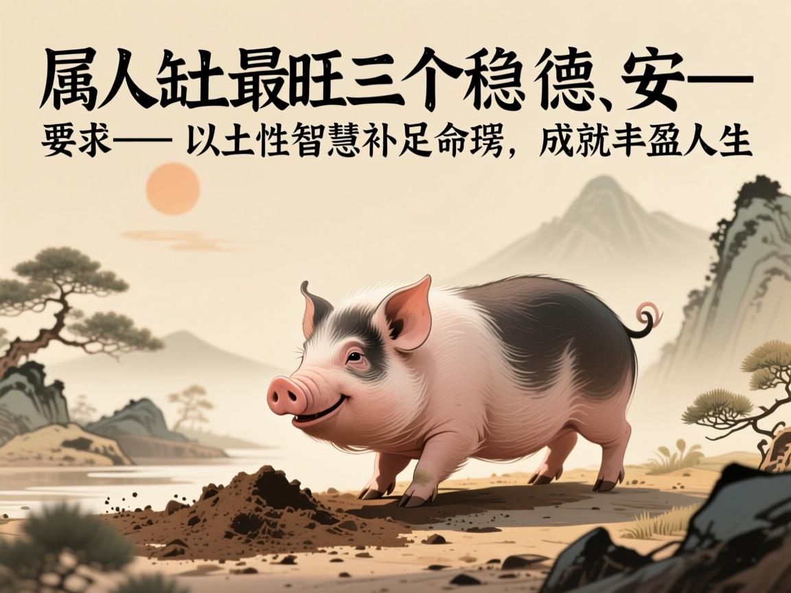 属猪人缺土最旺三个字,稳、德、安—以土性智慧补足命理,成就丰盈人生 属猪人缺土最旺三个字,稳、德、安—以土性智慧补足命理,成就丰盈人生