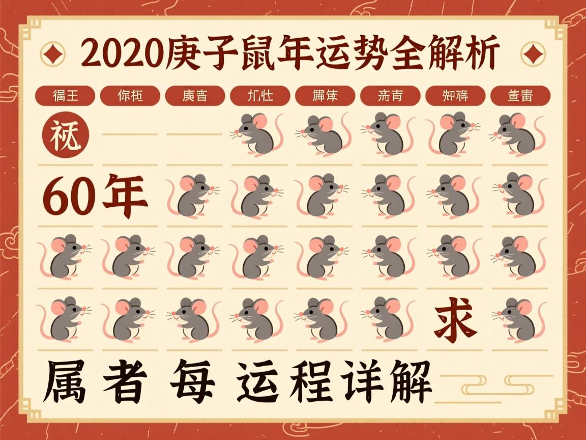 2020年庚子鼠年运势全解析,60年属鼠者每月运程详解 2020年庚子鼠年运势全解析,60年属鼠者每月运程详解