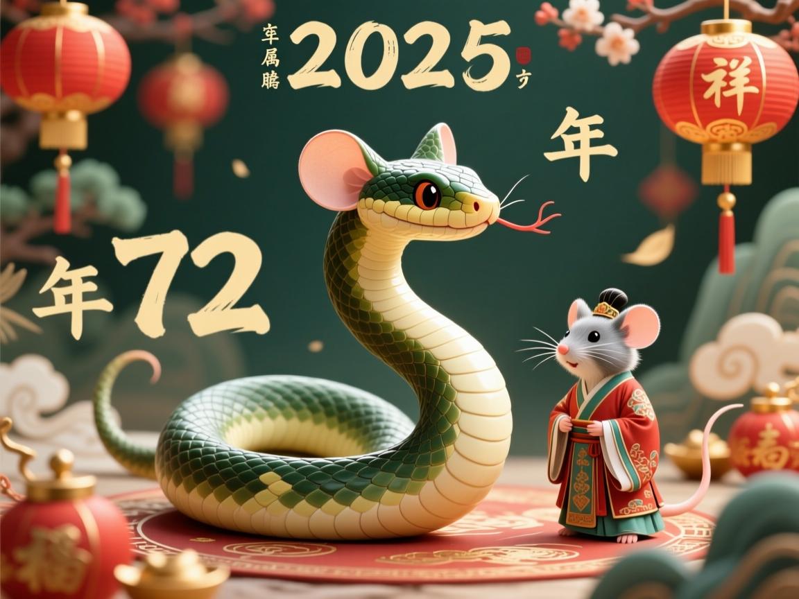 2025乙巳蛇年，72年属鼠人全年运势解析与前瞻