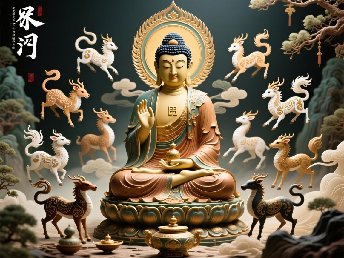探寻守护之源,十二生肖本命佛图片的寓意与妙用 探寻守护之源,十二生肖本命佛图片的寓意与妙用